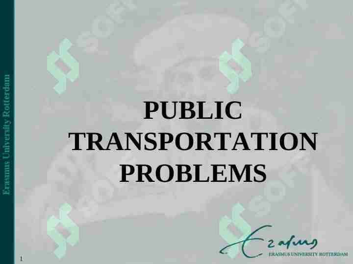 PUBLIC TRANSPORTATION PROBLEMS
