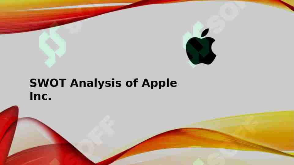 SWOT Analysis of Apple Inc.
