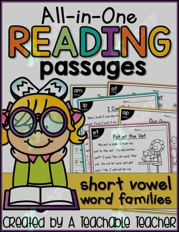 reading passages with activities for elementary level