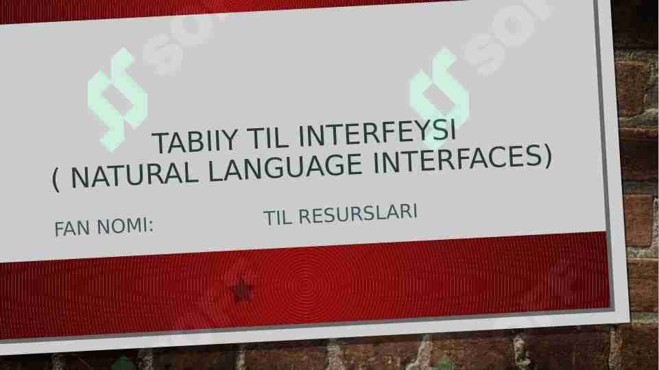 Tabiiy til interfeysi