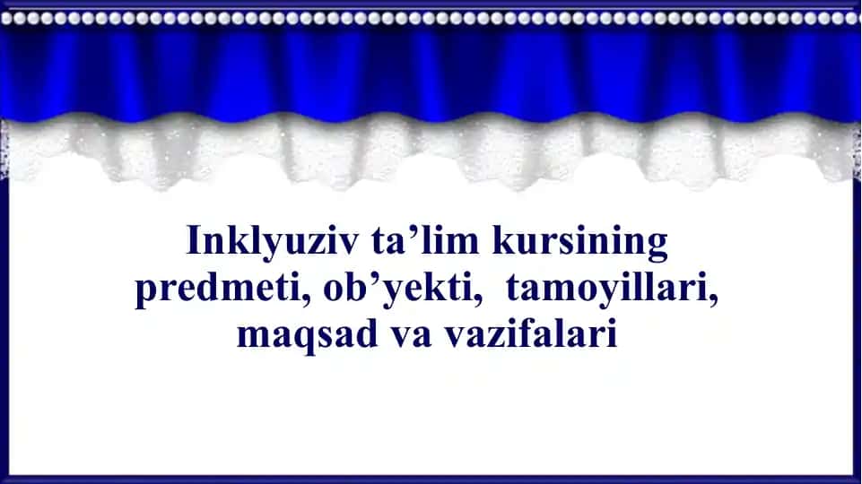 Inklyuziv ta’lim kursi