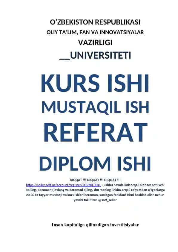 Inson kapitaliga qilinadigan investitsiyalar