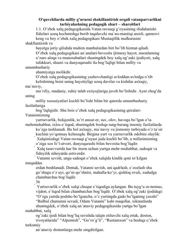 O'zbek xalq pedagogikasi