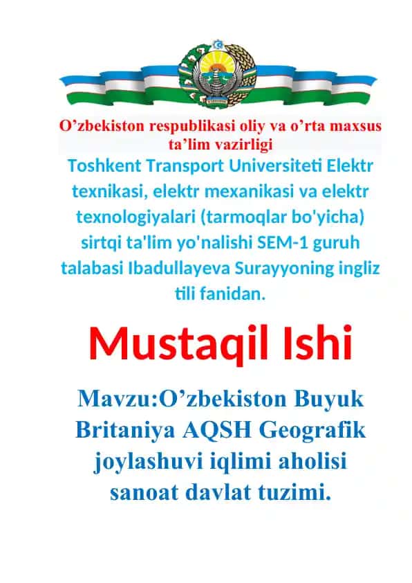 Geografik joylashuvi va iqlim bo'yicha ta'lim