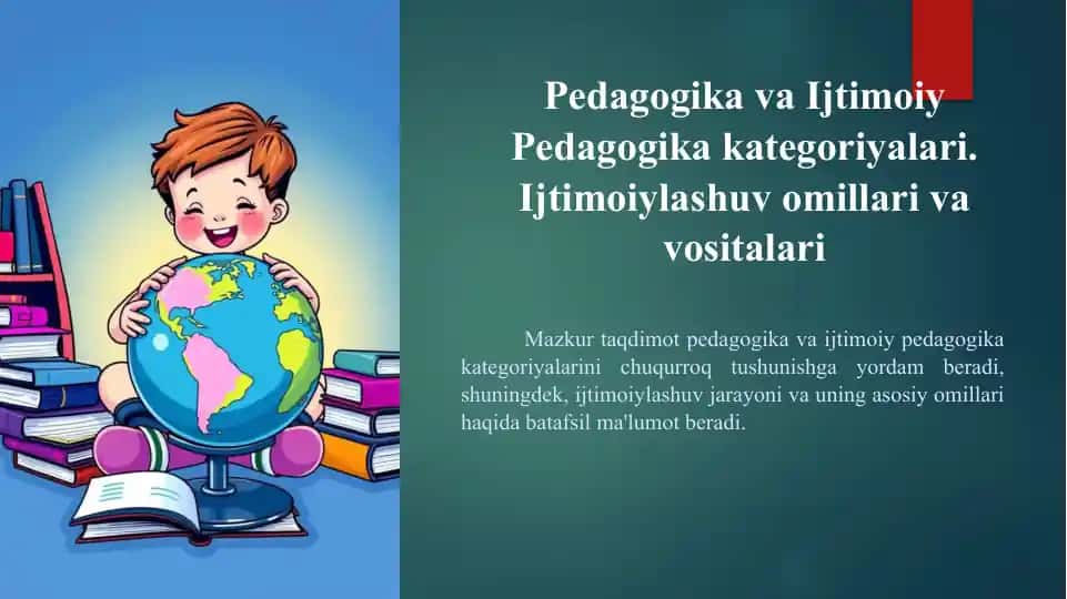 Pedagogika va Ijtimoiy Pedagogika
