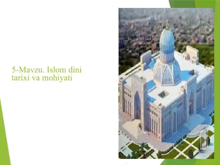 Islom dini tarixi va mohiyati