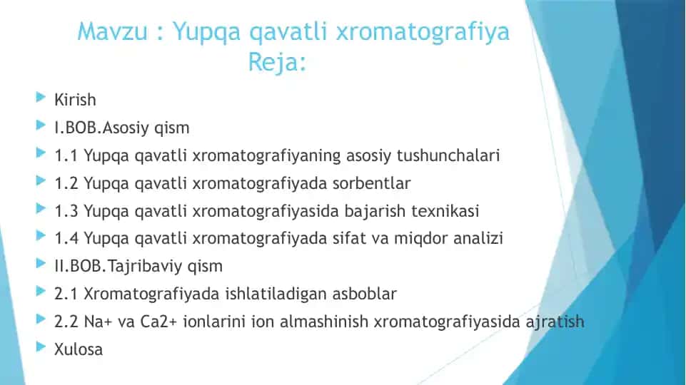 Yupqa qavatli xromatografiya