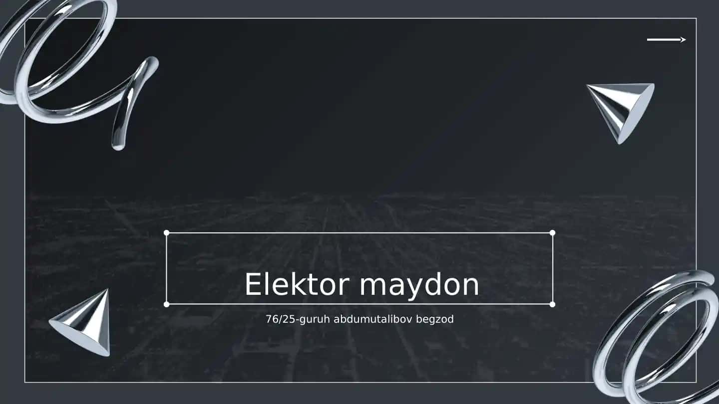 Elektor maydon