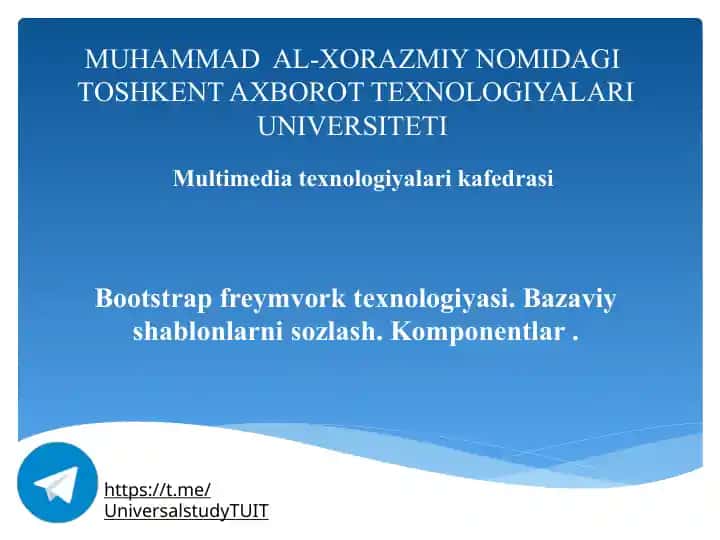 Bootstrap freymvorki