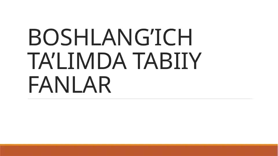 O'simliklar anatomiyasi va fiziologiyasi