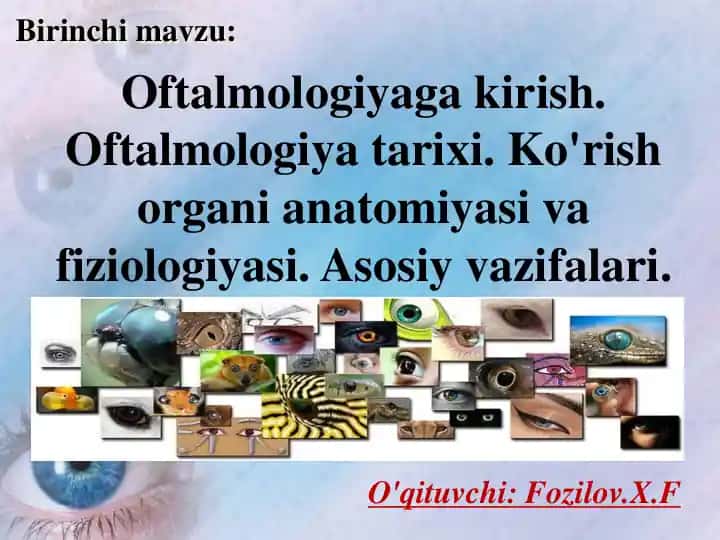 Oftalmologiya