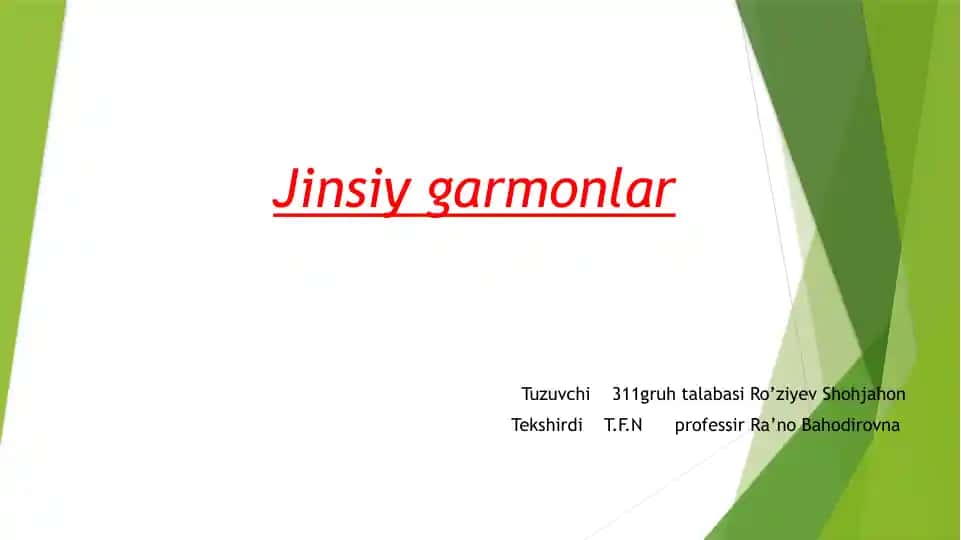 Jinsiy garmonlar