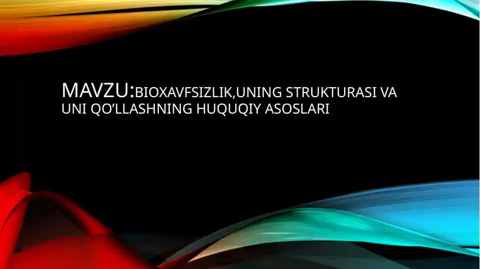 Bioxavfsizlik