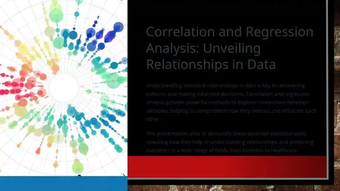 Correlation and Regression Analysis: Unveiling Relationships in Data