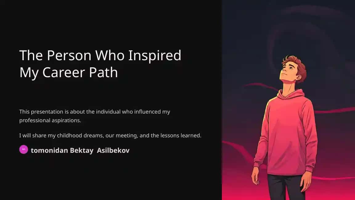 The Person Who Inspired My Career Path
