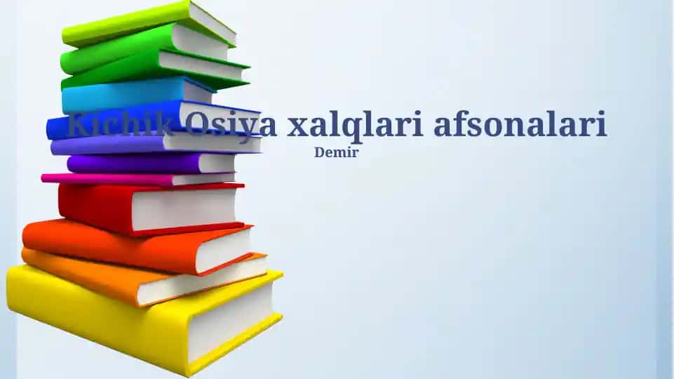Kichik Osiya xalqlari afsonalari