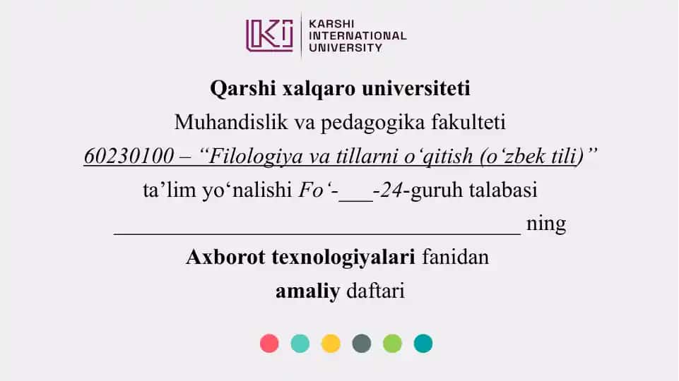 LMS tizimida o‘quv kontentlarini tayyorlash va nashr etish