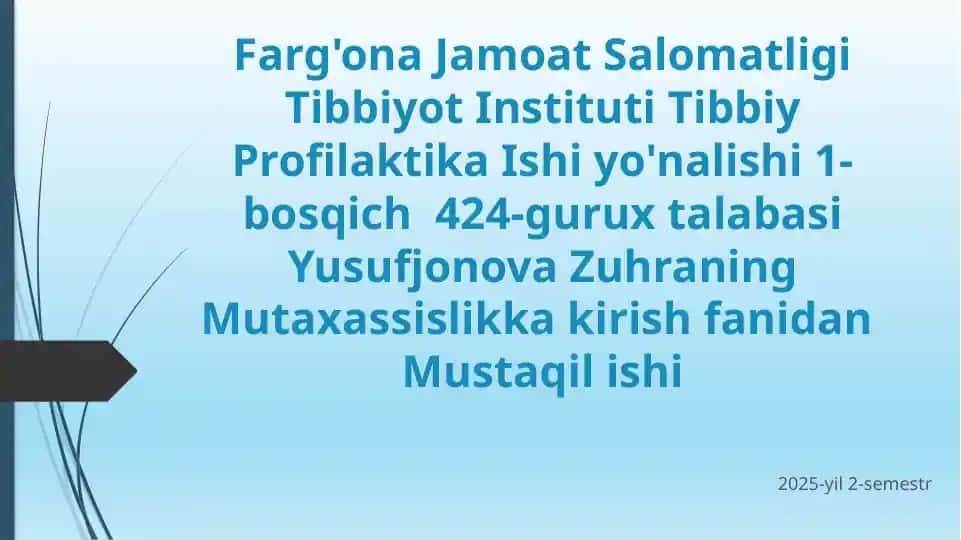 Radiatsion gigiyena fani haqida tushuncha o'rganish obyektlari