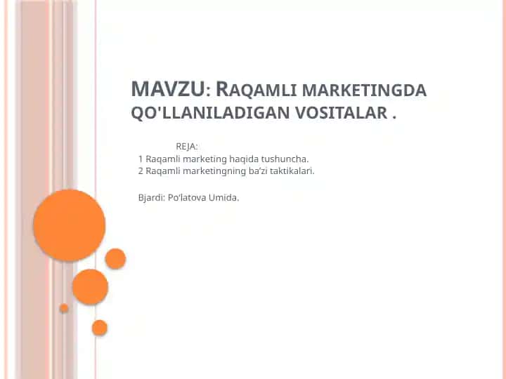 Raqamli marketing