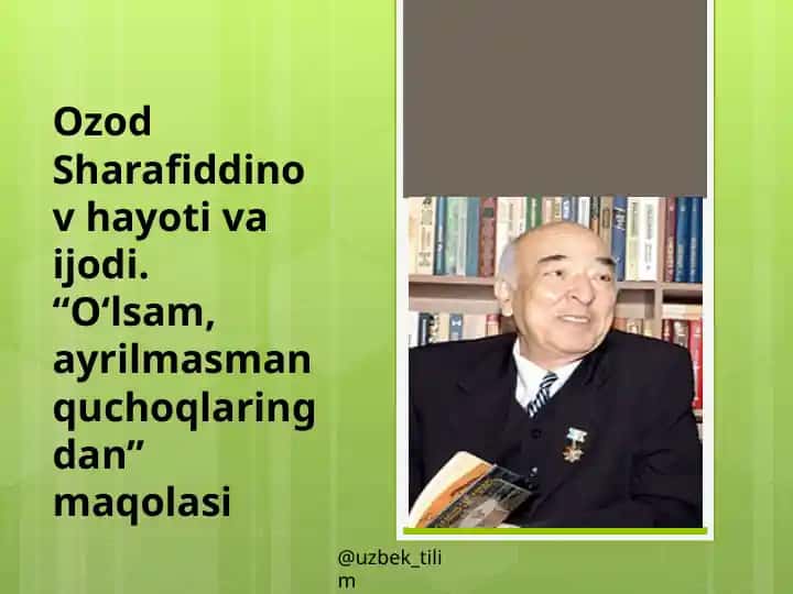 “O‘lsam, ayrilmasman quchoqlaringdan” maqolasi