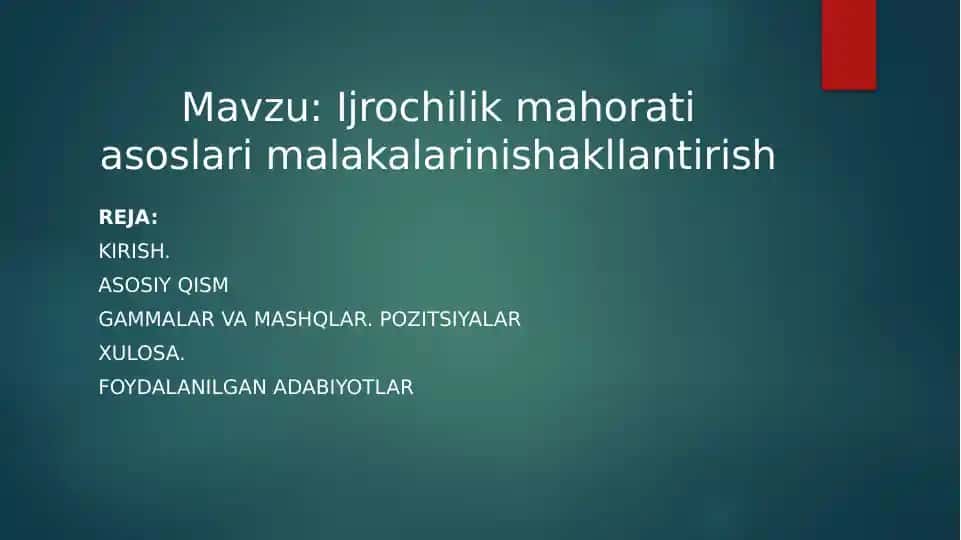 Uzluksiz musiqiy ta’lim