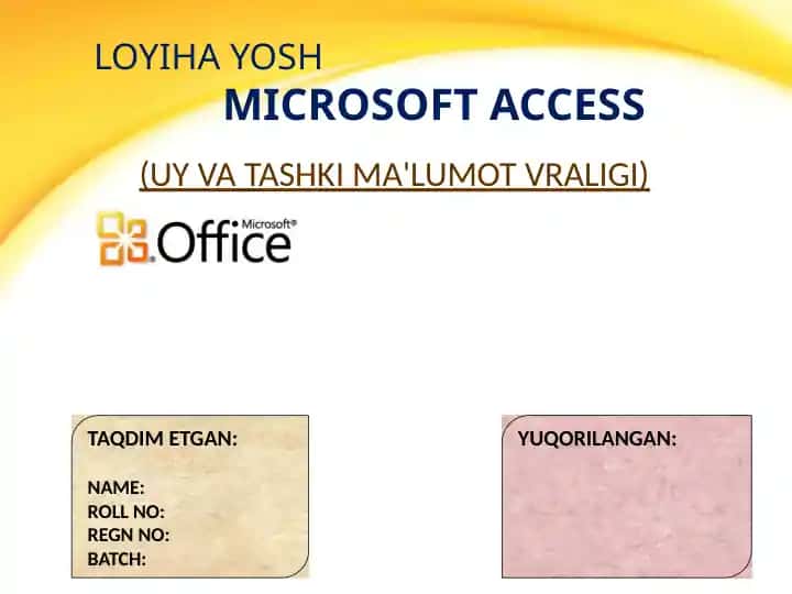 Microsoft Access