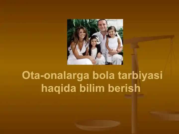 Ota-onalarga bola tarbiyasi haqida bilim bеrish