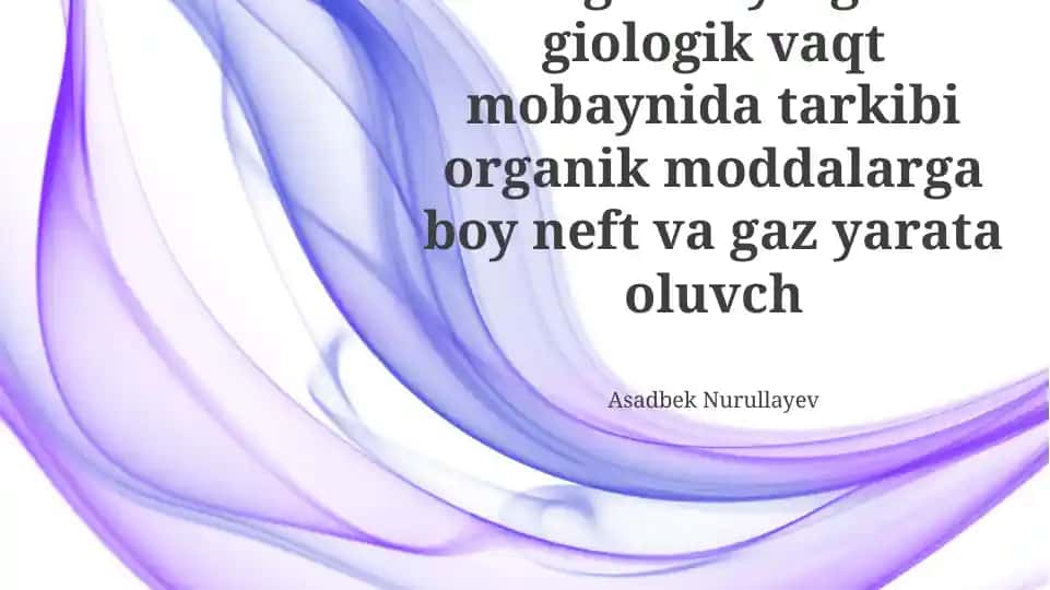 Neft va gazning migratsiyasi