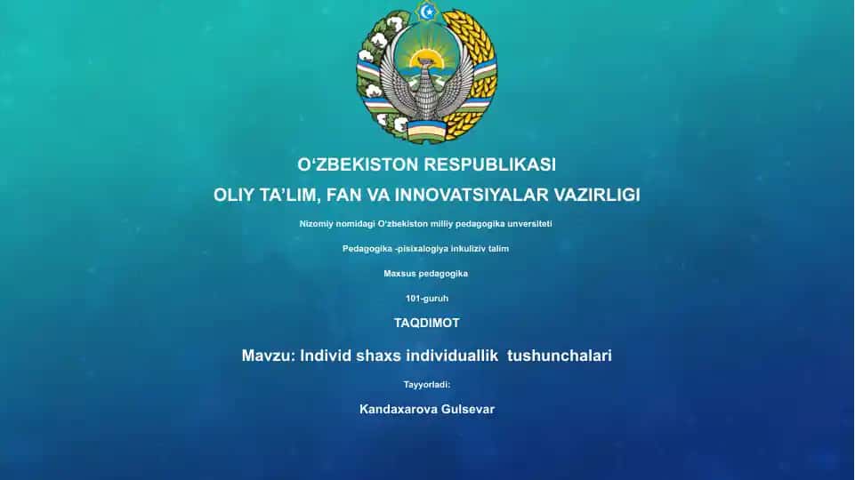 Pedagogika -pisixalogiya inkuliziv talim