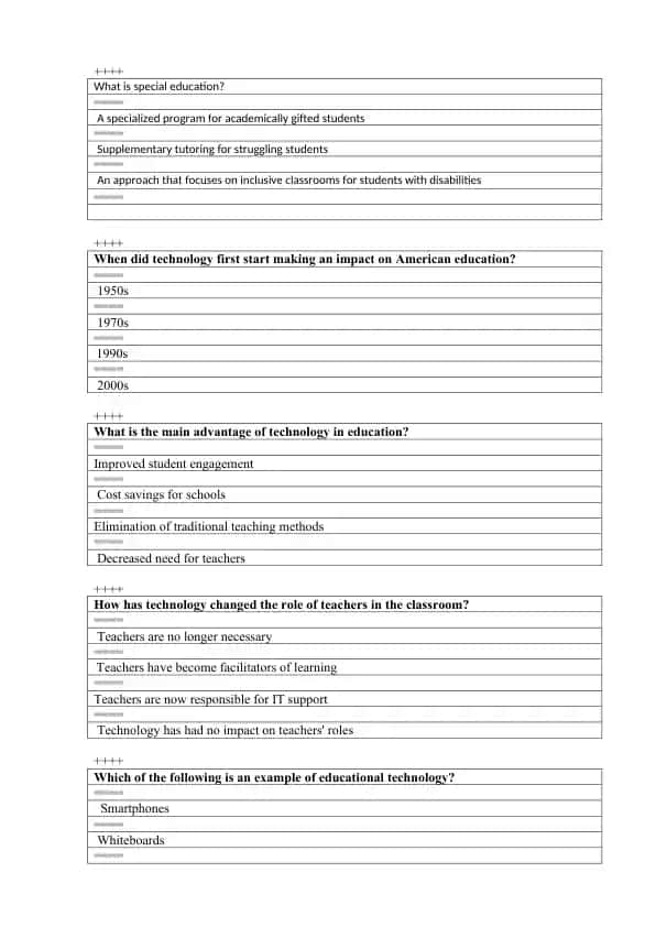 Special Education Program