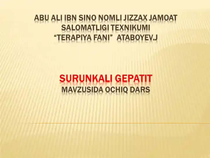 SURUNKALI GEPATIT