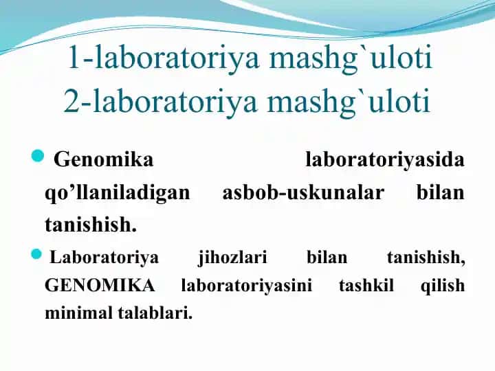 Genomika laboratoriyasi