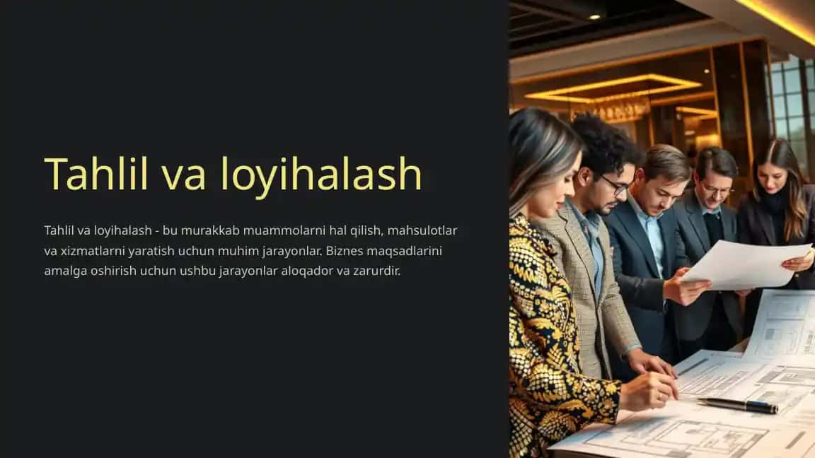 Tahlil va loyihalash