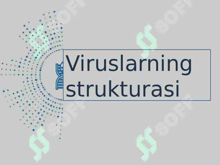 Viruslarning strukturasi