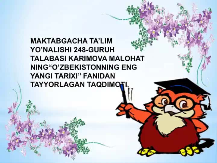 O'zbekistonning eng yangi tarixi