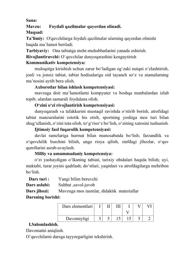 Foydali qazilmalar qayerdan olinadi