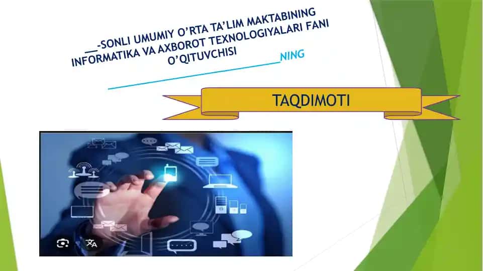 TA’LIMNING RAQAMLI TRANSFORMATSIYASI