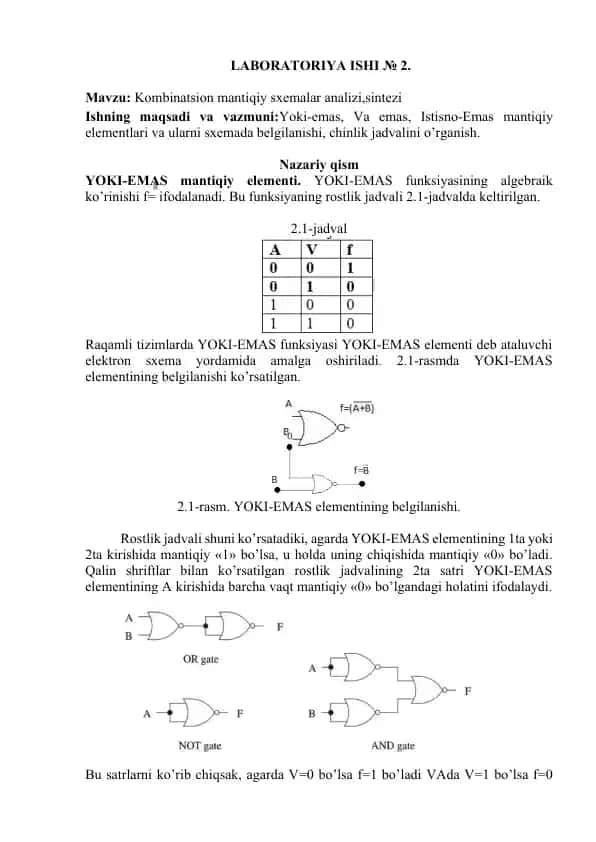 Laboratoriya ishi № 2