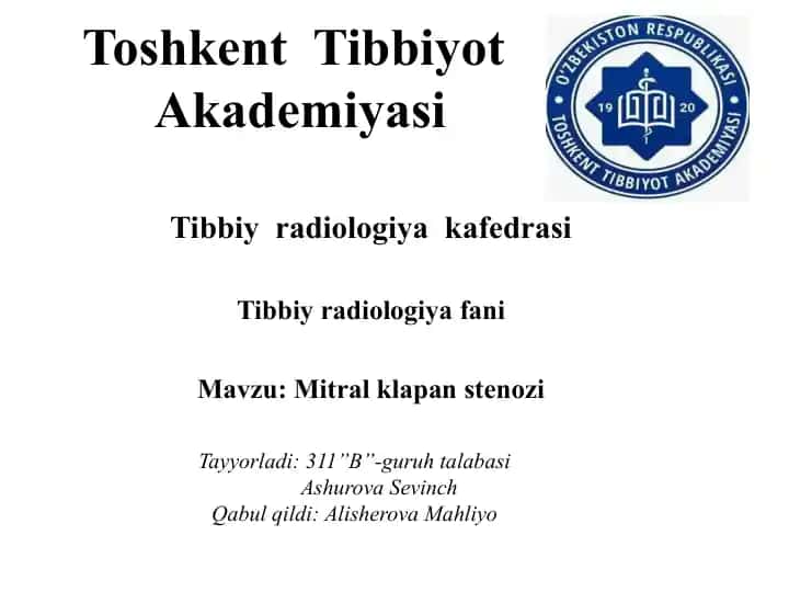 Mitral klapan stenozi