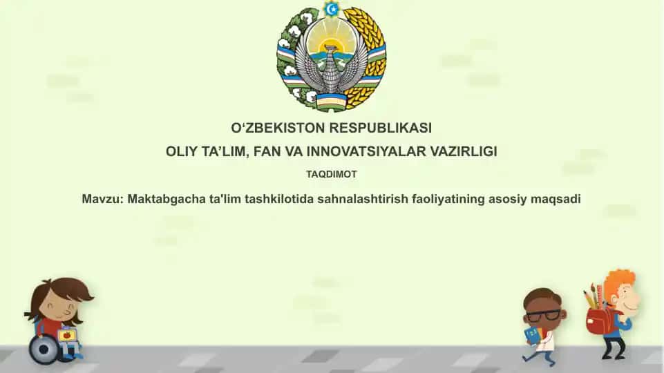 Maktabgacha ta'lim sahnalashtirish faoliyati