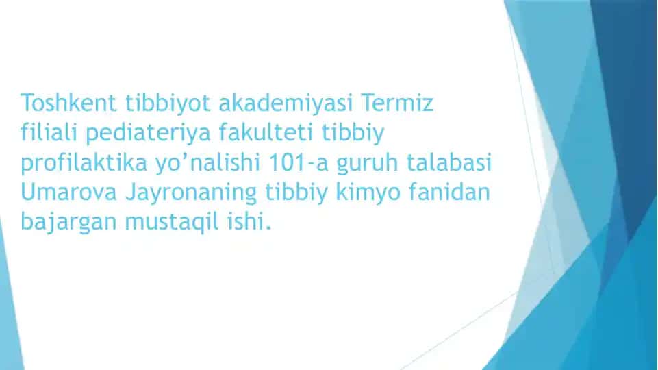 Dispers tizimlar va ularning tibbiyot va tibbiy profilaktika sohasida ishlatilishi