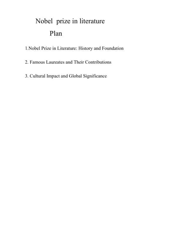 Nobel Prize in Literature
