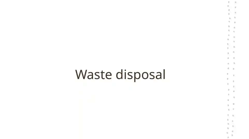 Waste disposal