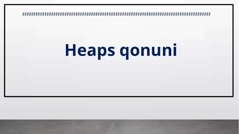 Heap treetuzilmasitavsifi