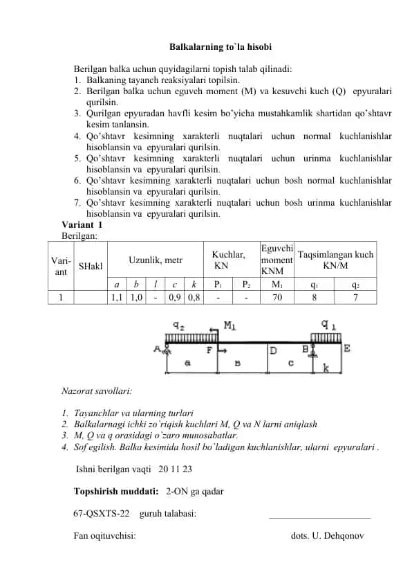 Epyuralar va Kuchlanishlar Teoriyasi