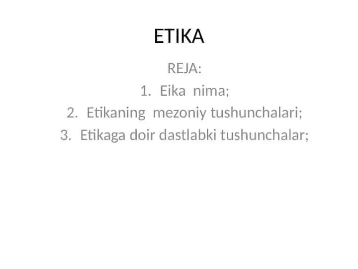 ETIKA