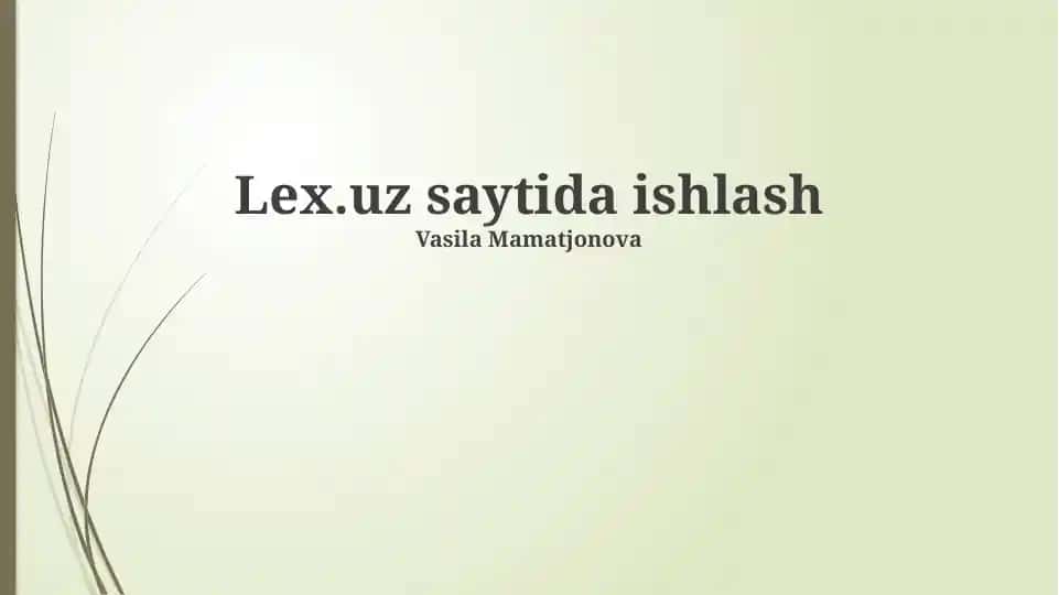Lex.Uzda Ish Jarayonlari