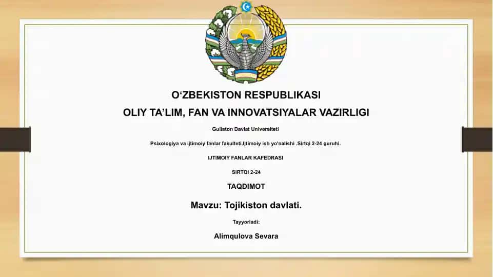 Tojikiston davlati