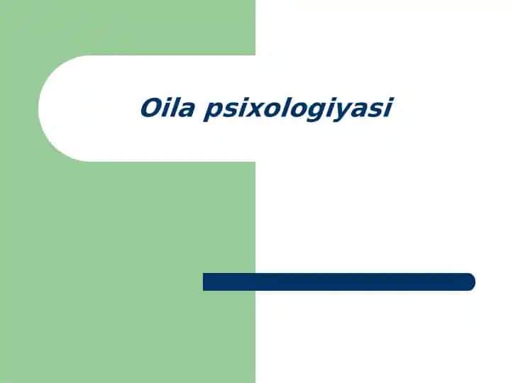 Oilapsixologiyasi
