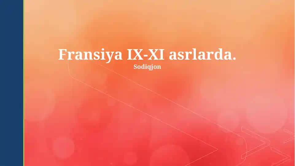 Fransiya IX-XI asrlarda